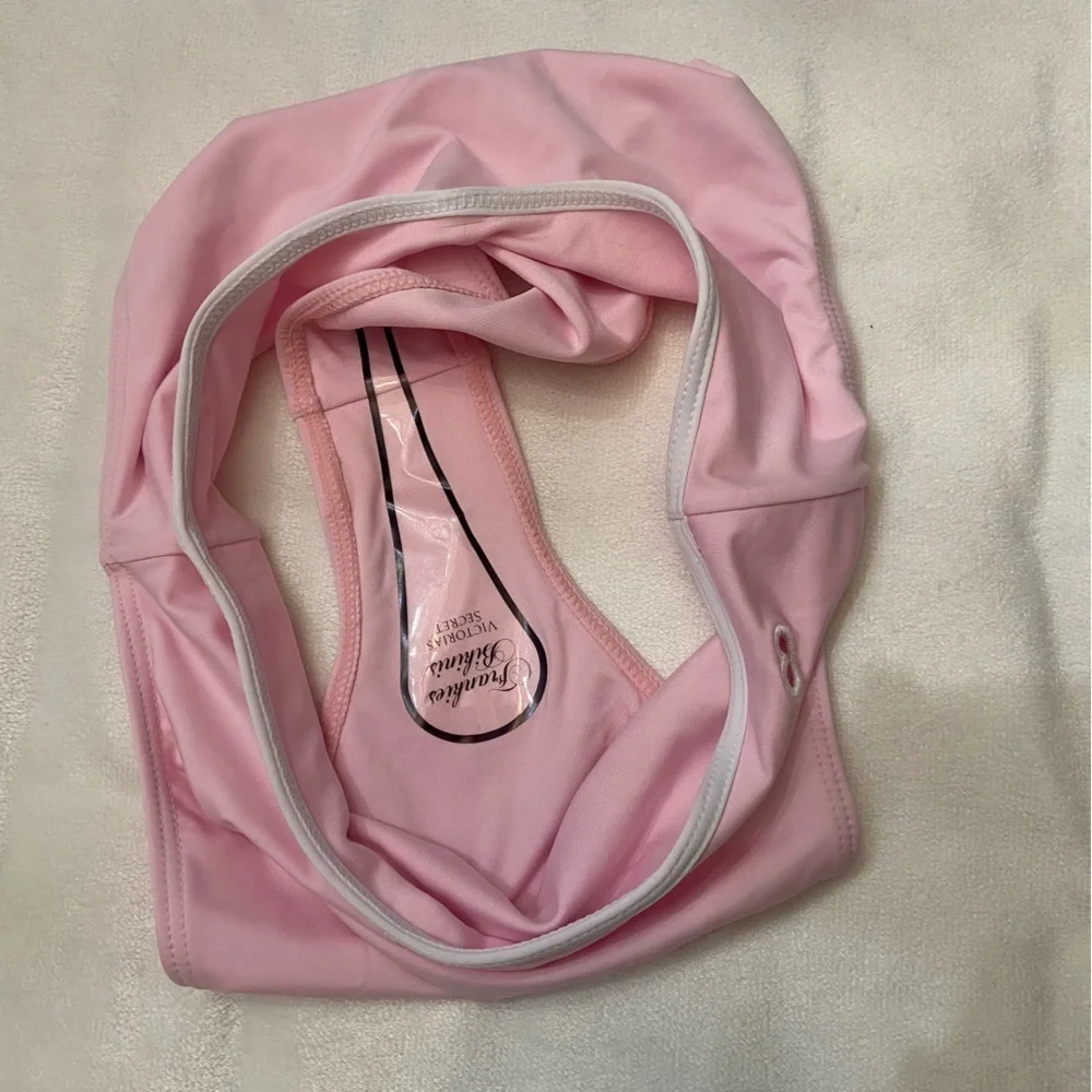 New! Frankies Bikinis Estella Bikini Bottom pink with heart cutout 1647